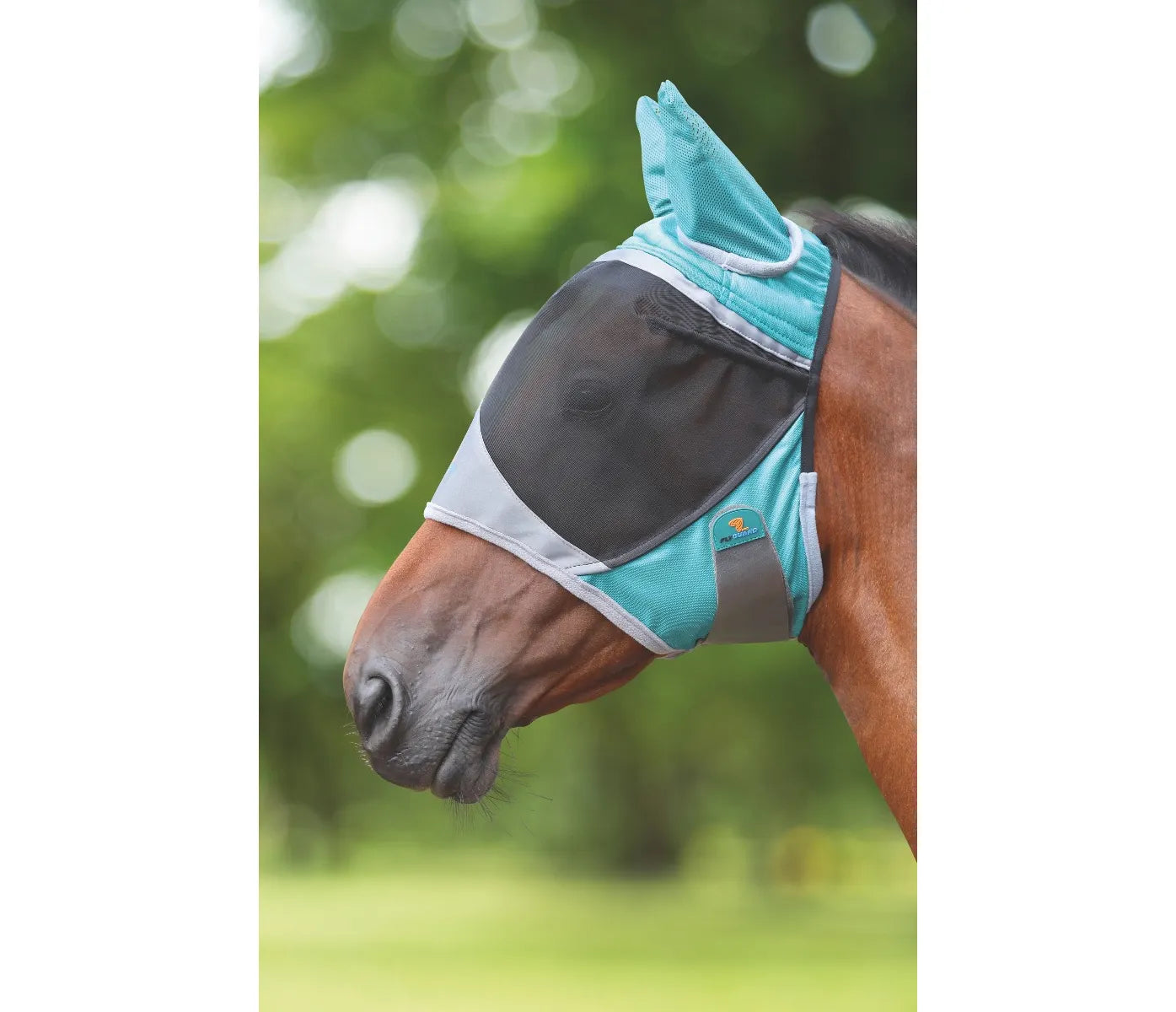 Shires Flyguard Deluxe Horse/Pony Fly Mask With Ears,  UV Protection, 2 Colours