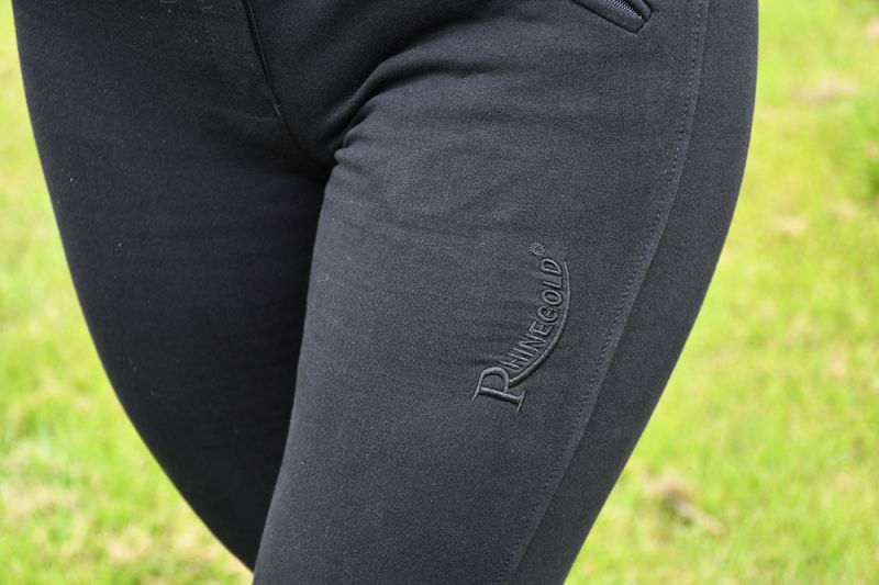 Rhinegold Elite Ladies Thermal Breeches, Black,