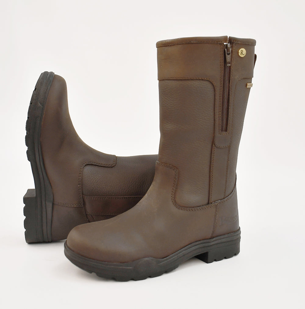 Rhinegold Hampton Waterproof Country Walking Boots, Brown, Sizes UK 3 - 12