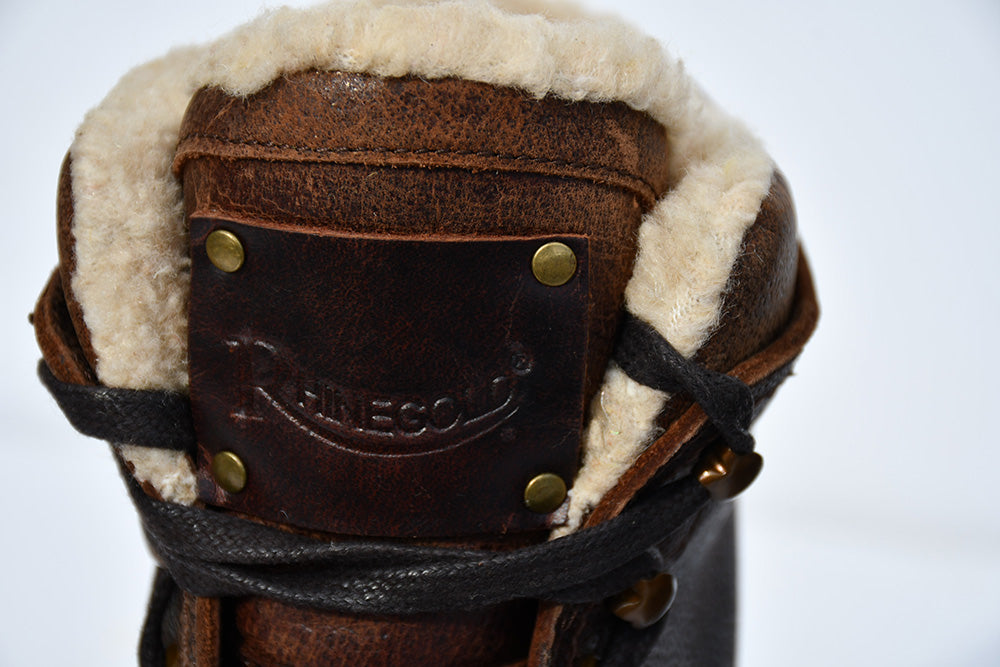 Rhinegold Broadway Waterproof Spanish Leather Laced Boots, Brown, Adults