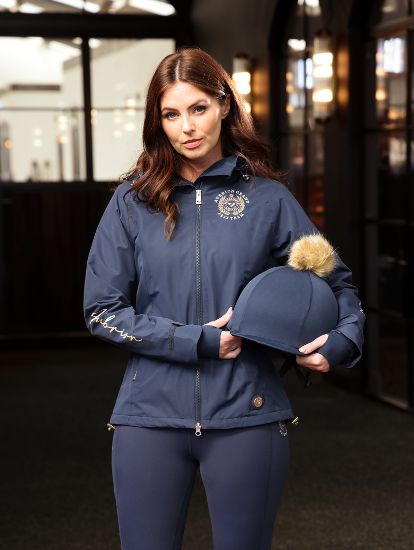 Shires Aubrion Waterproof Team Jacket, Navy or Grey,  XXS-XXL