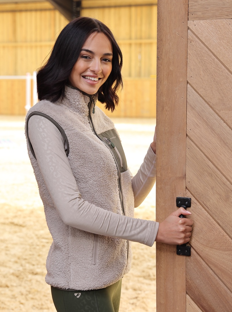 Shires Aubrion Ladies Clement Fleece Gilet, Womens, Taupe or Ink Colour,XXS-XXXL