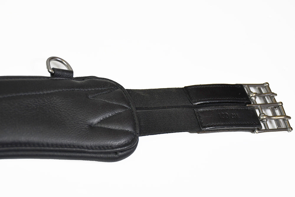 Rhinegold Ultra Anatomical Leather Girth,  Black or Havana 38-56"