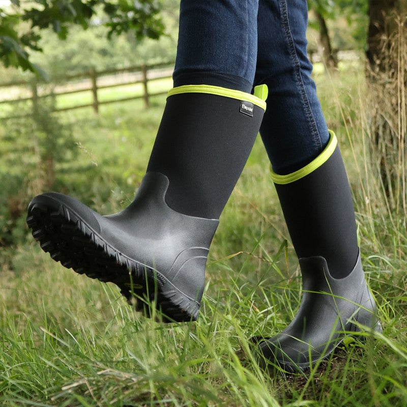 Brogini Belmont Hi-Viz Ladies Neoprene Muck Boots, Yard Boots,  Welly