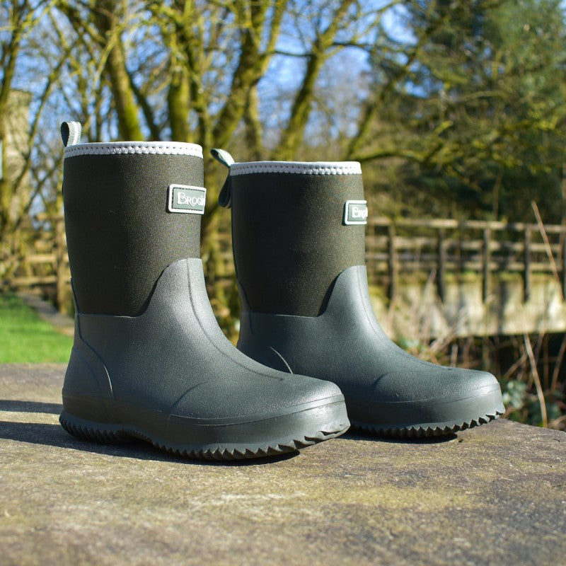 Brogini Bampton Kids / Childs Piccino Neoprene Muck Boots, Welly, Sizes EU32-36,