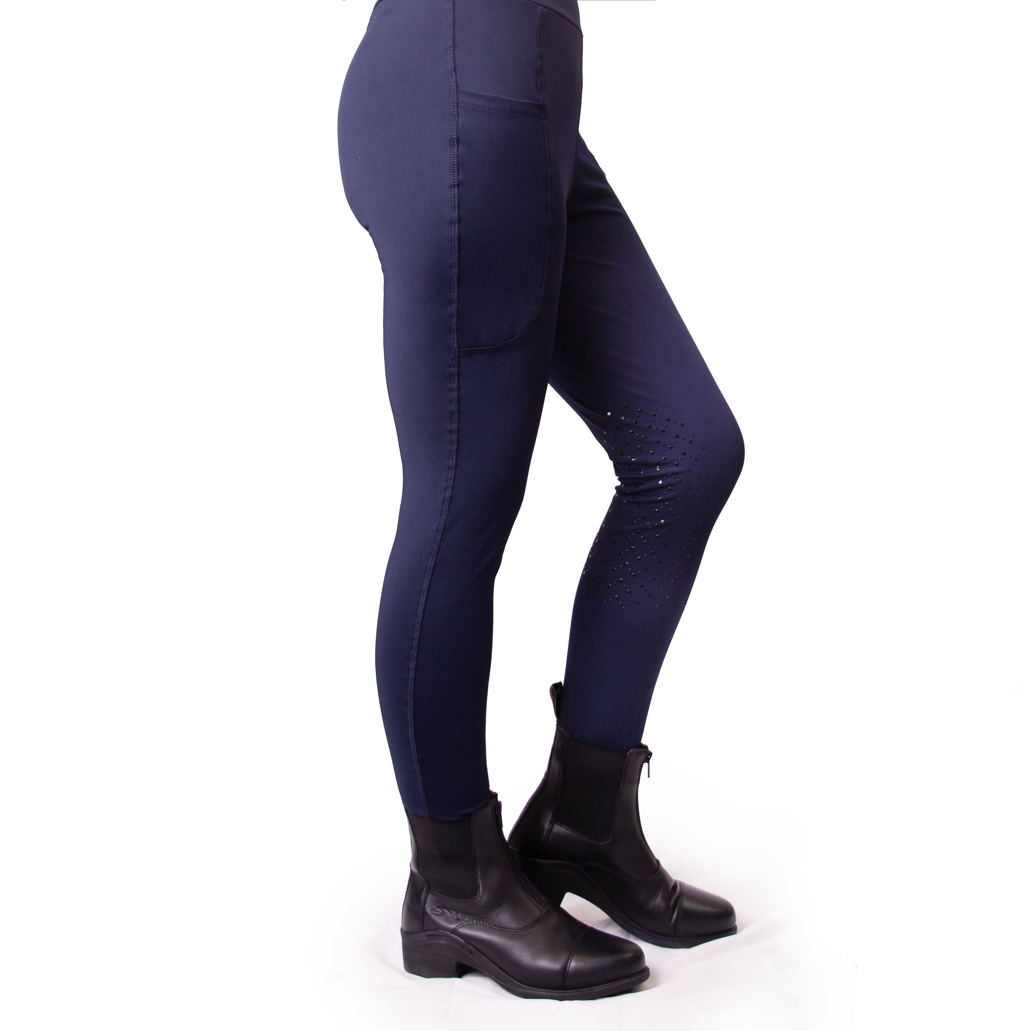 Gallop Children's Silicone Knee Horse Riding Tights, 8 Colours, 7 Sizes