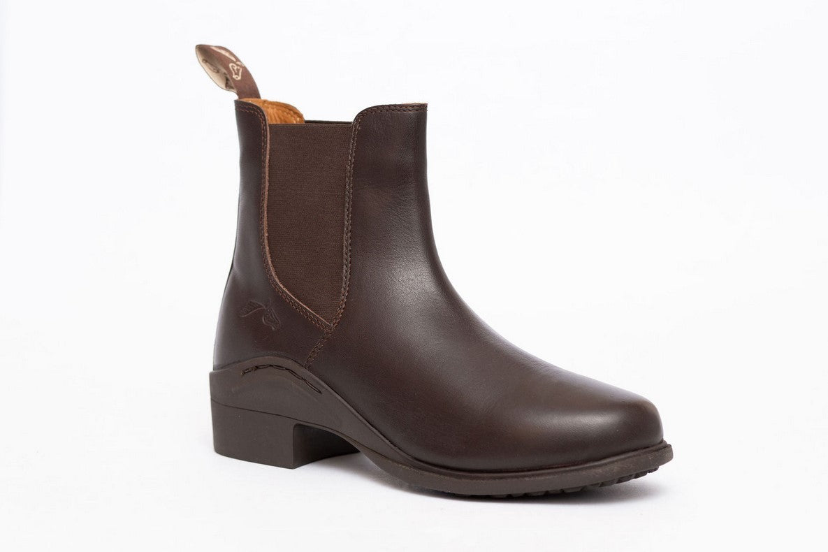 Gallop Elegence Leather Jodhpur Boots Horse Riding Short Boots, Black or Brown
