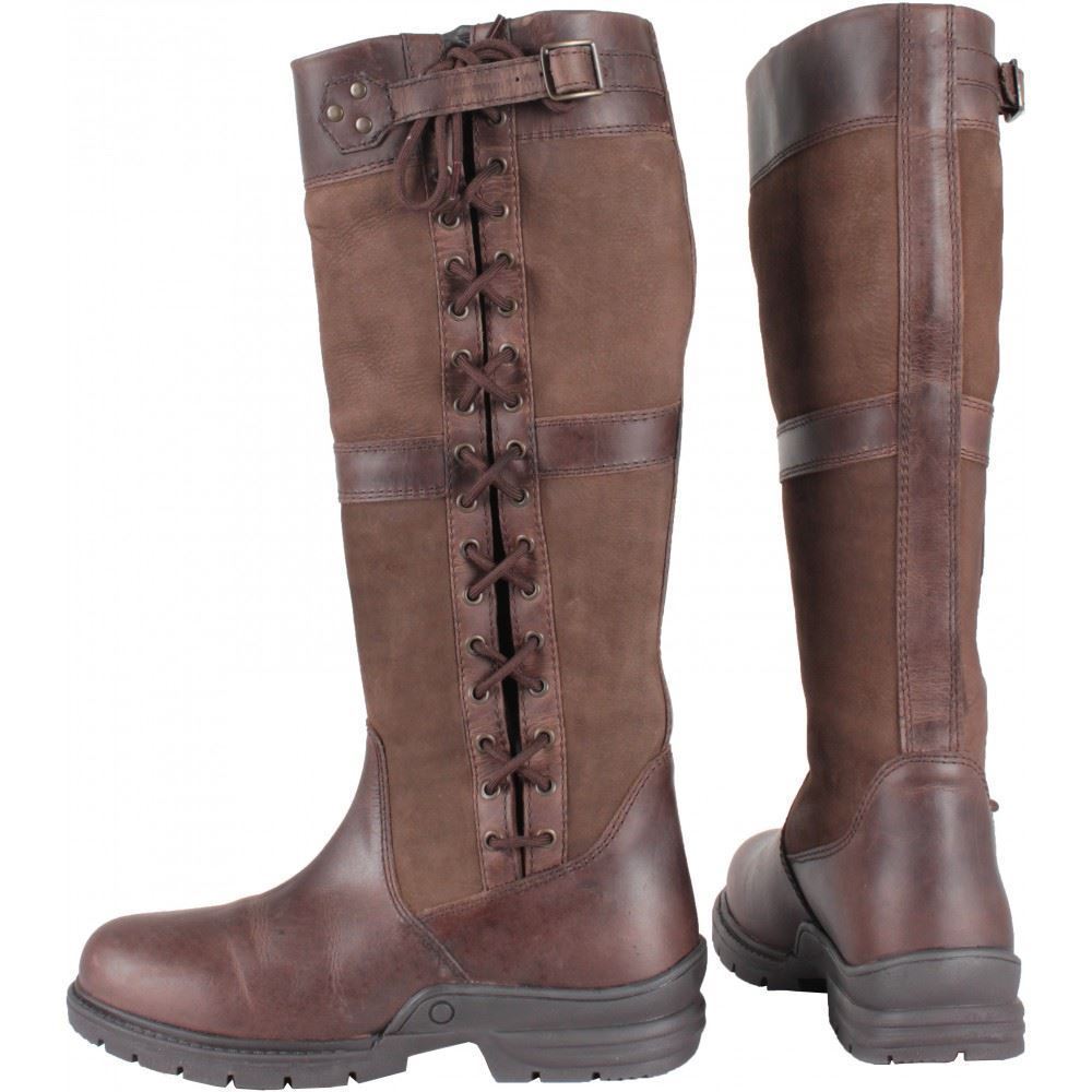 Horka Midland Waterproof Equestrian Country Leather Boot Rubber Sole, Unisex