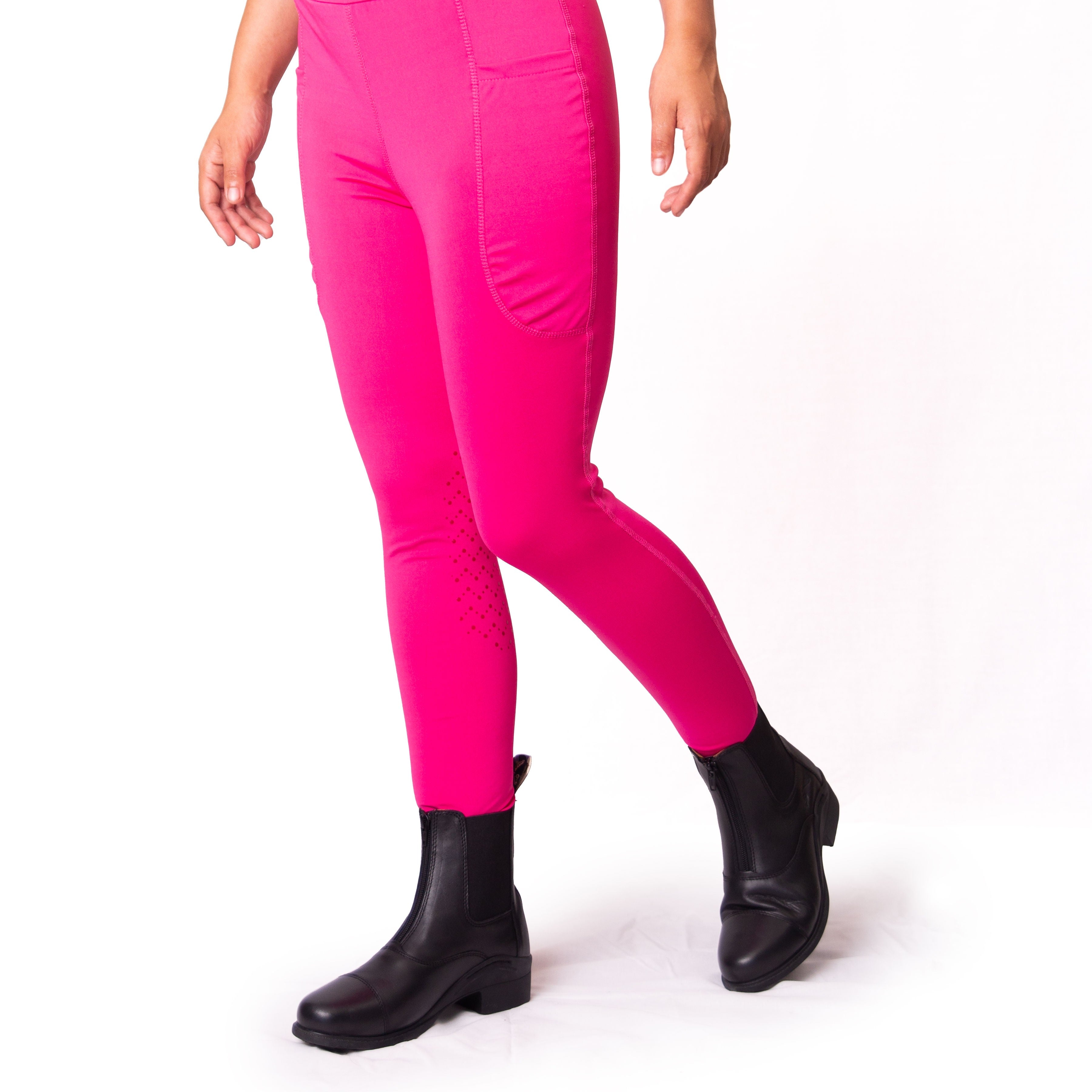 Gallop Children's Silicone Knee Horse Riding Tights, 8 Colours, 7 Sizes