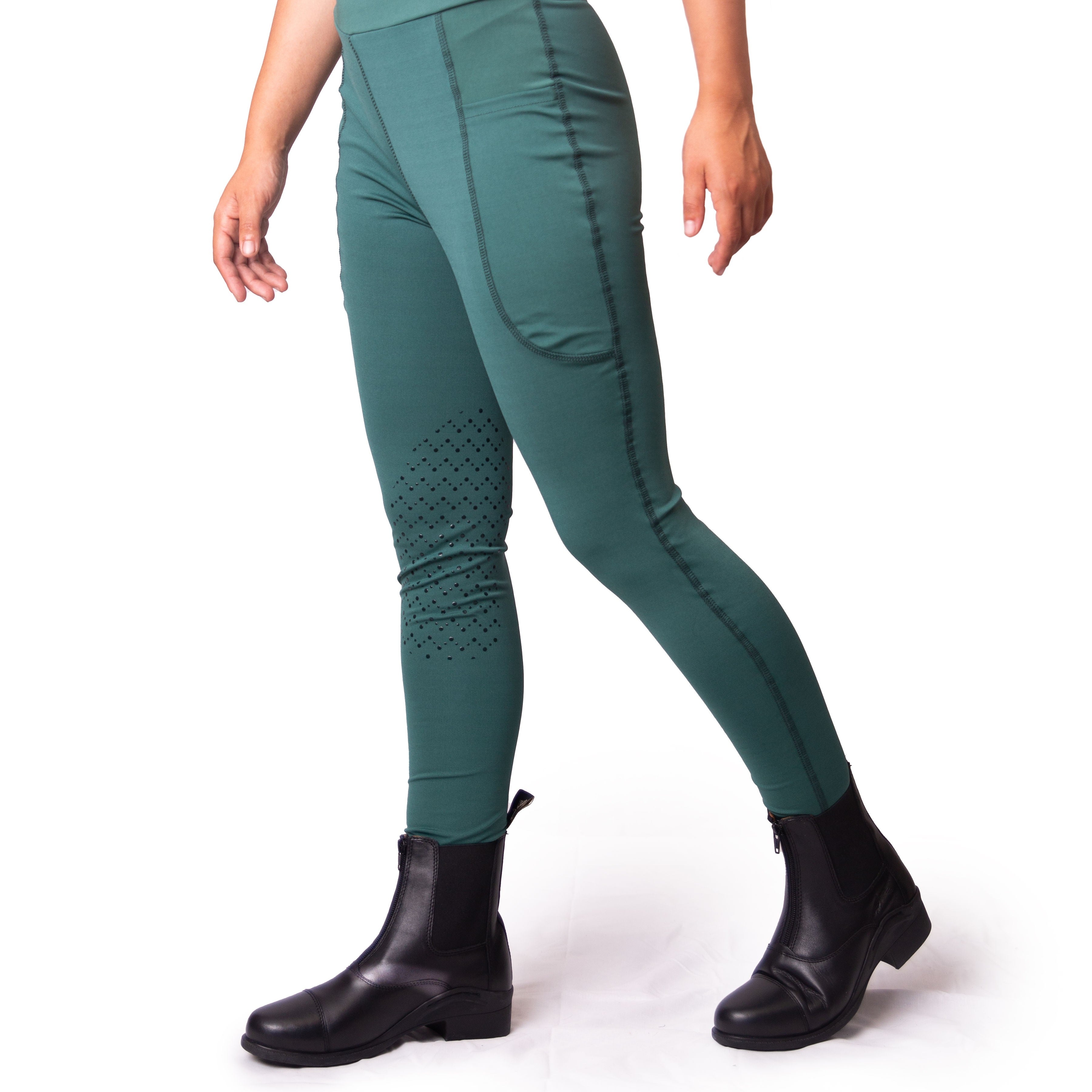 Gallop Children's Silicone Knee Horse Riding Tights, 8 Colours, 7 Sizes