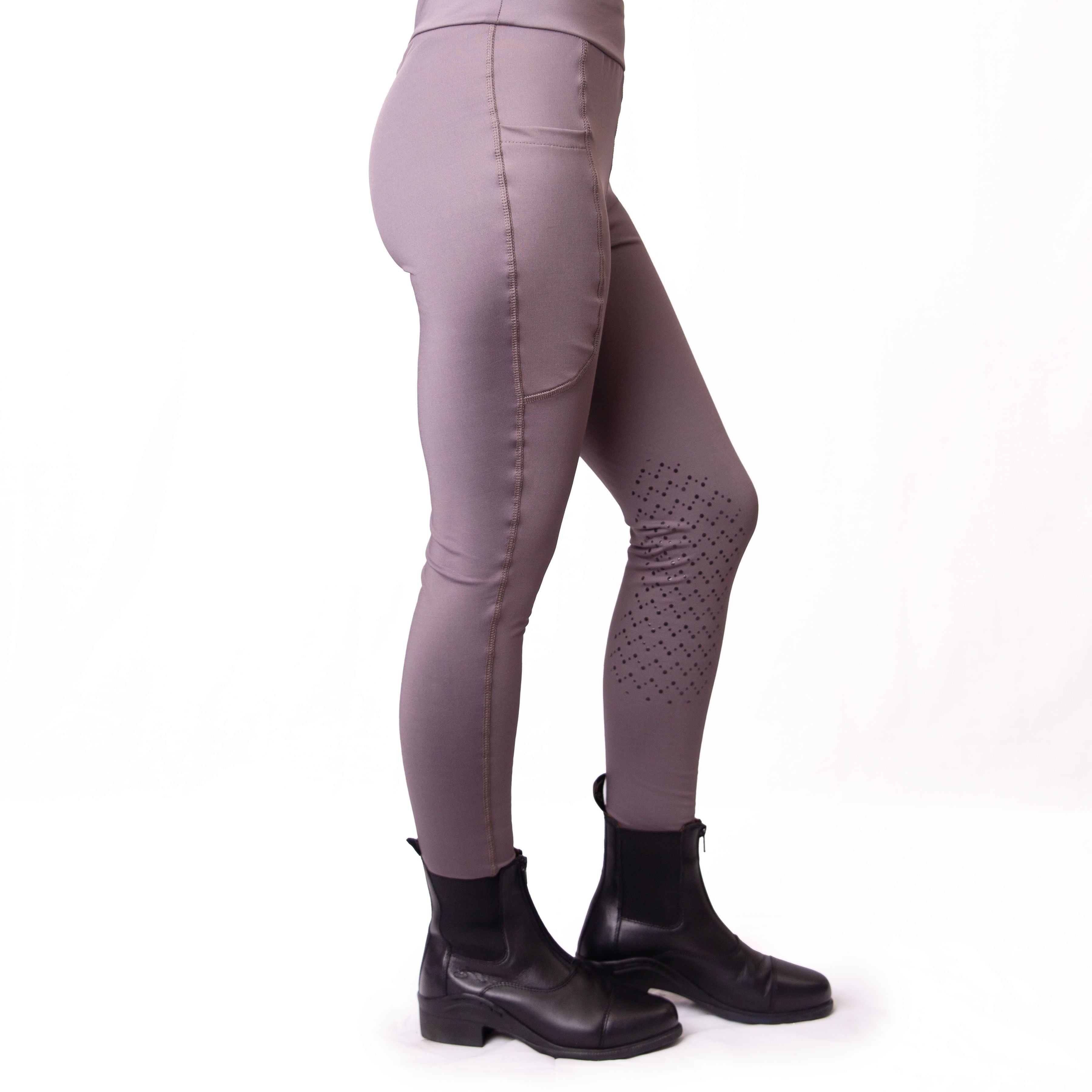 Gallop Children's Silicone Knee Horse Riding Tights, 8 Colours, 7 Sizes