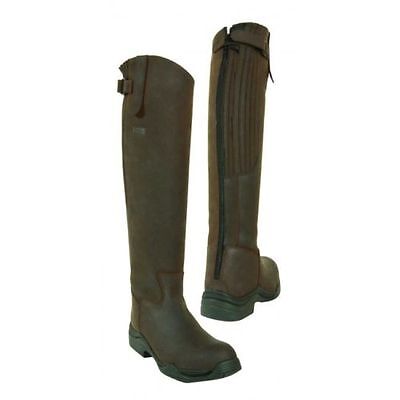 Picture of Toggi Calgary Long Riding Boots Leather Riding water repellent Brown Casual