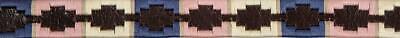 Picture of Shires Aubrion Drover Polo Belt, 35mm, in Navy/Natural/Pink