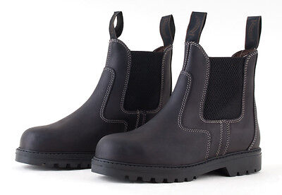 Picture of Rhinegold Tec Steel Toe Safety Work Boots Jodhpur style  Certified CE20345 SB