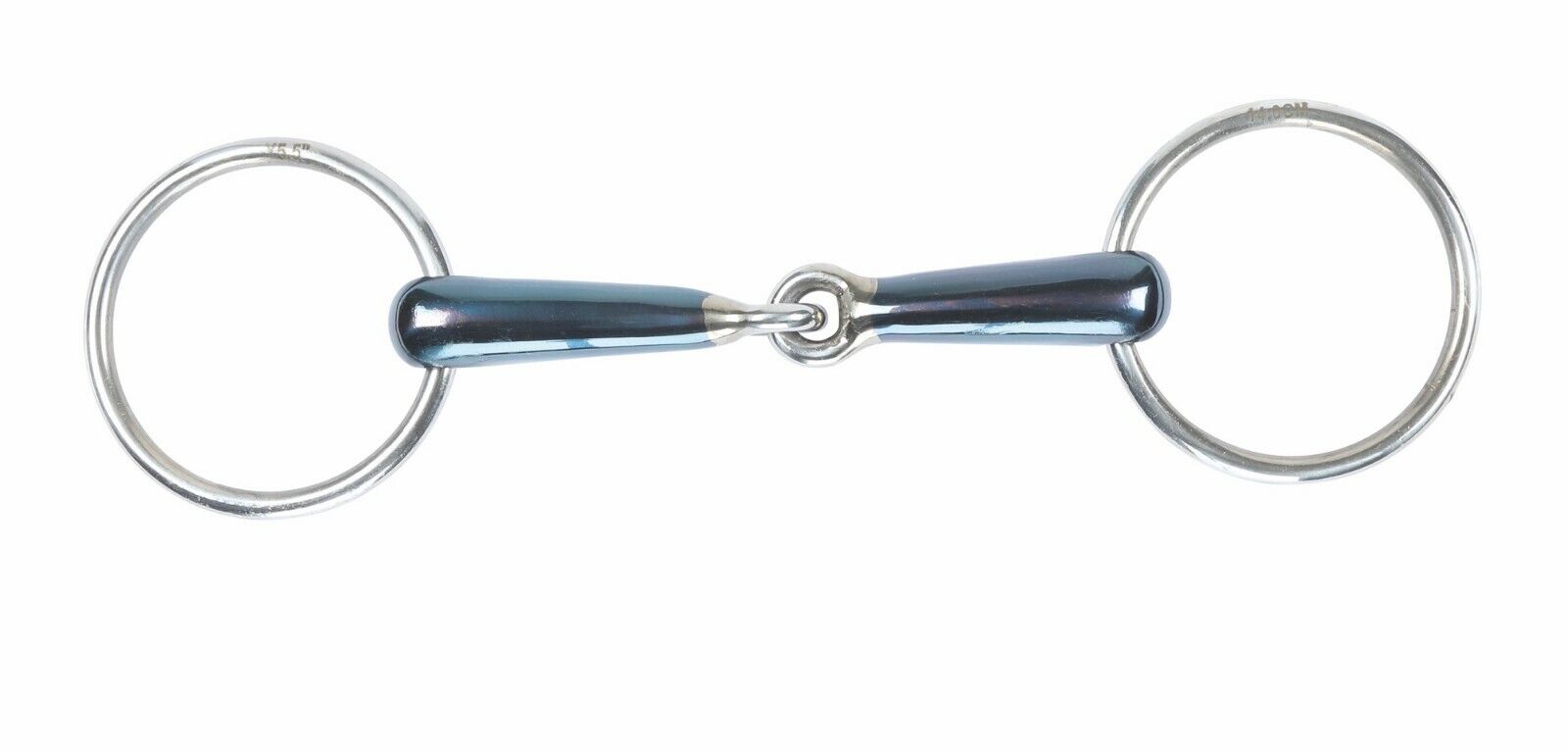 Picture of Shires Hollow Jointed Loose Ring Snaffle |Horse Bit | Blue Sweet Iron |4 Sizes
