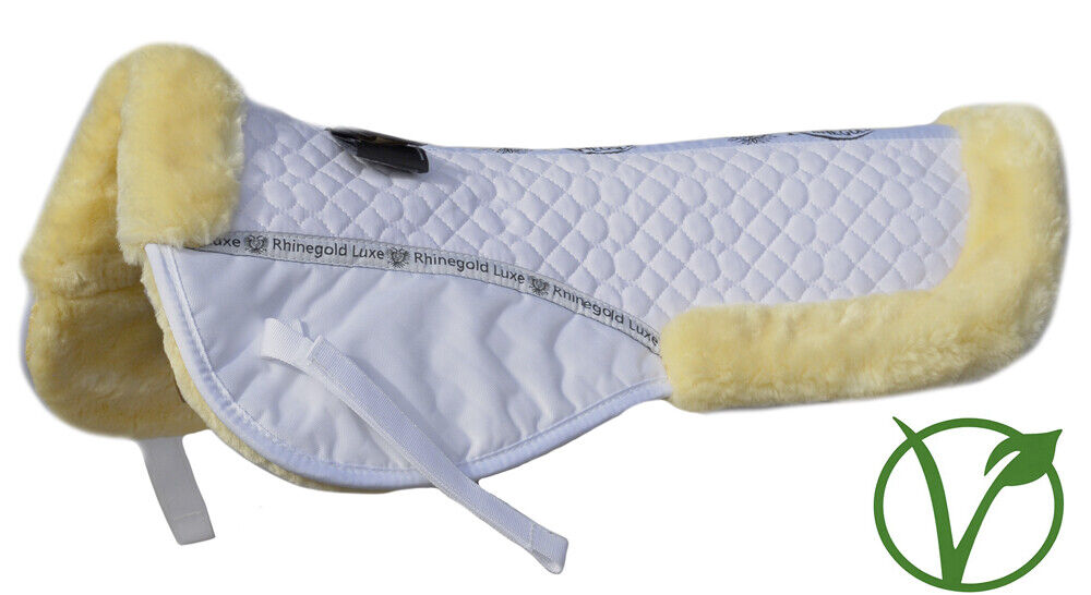 Picture of Rhinegold Luxe Fur Lined Comfort Half Pad | Pony, Cob, Full | 5 Colour Options