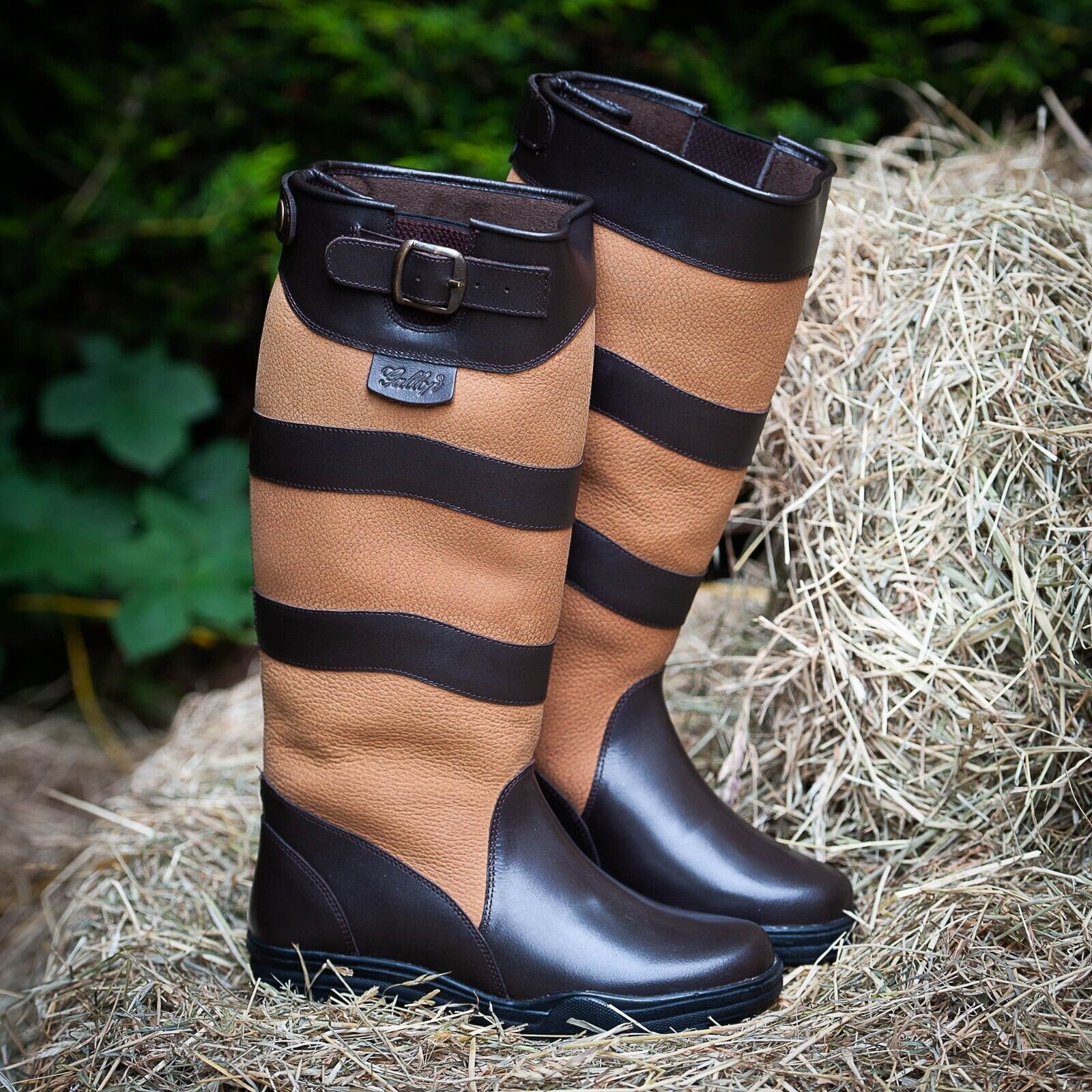 Picture of Waterproof GALLOP Chiltern Country Boots, Leather, Walking, Casual, Riding,