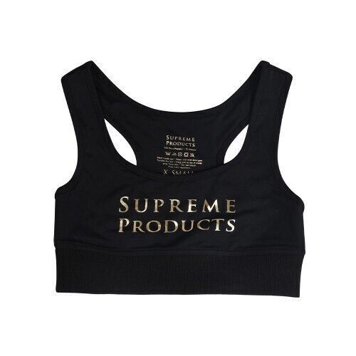 Picture of Supreme Products Active Show Rider Sports Bra, Womens, XS-XL, Black/Gold