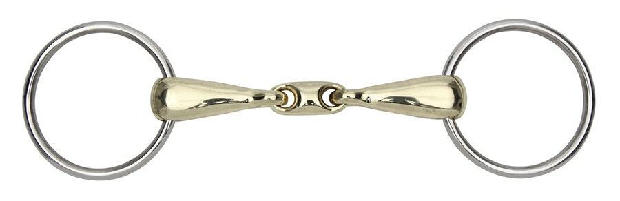Picture of Shires Brass Alloy Training horse Bit 18mm  | Brass Alloy | 3 Sizes