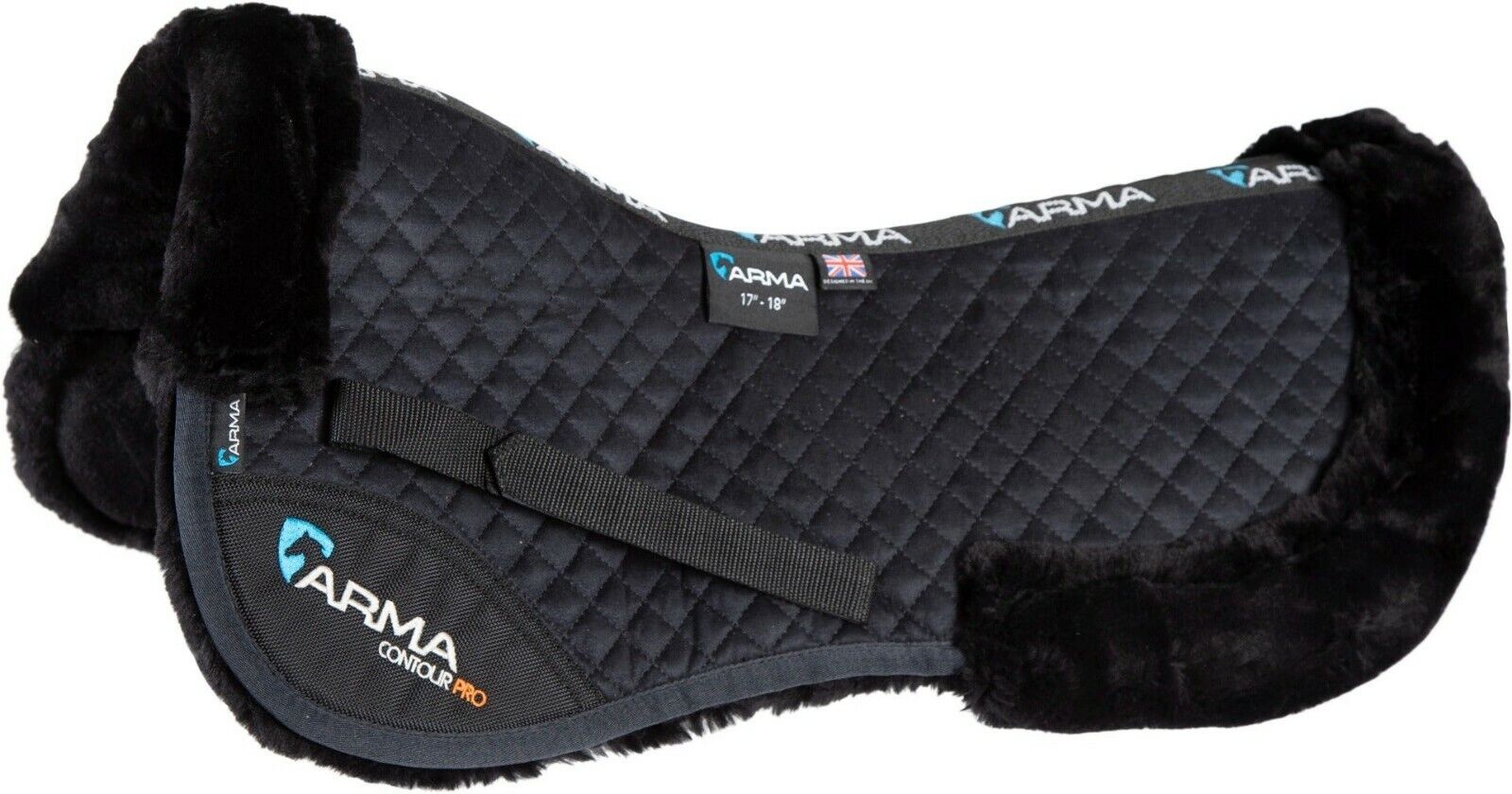 Picture of Shires Arma Suede Half Pad | Supafleece |  2 Sizes | 8 Colours