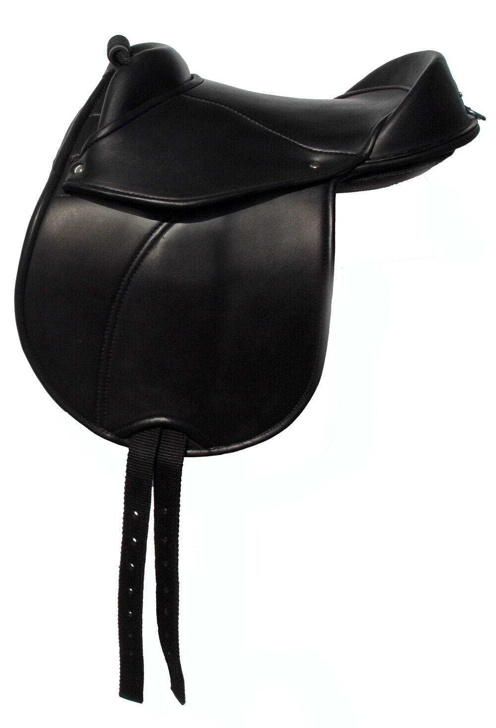 Picture of Windsor Synthetic Cub Pony Saddle, Black, 10" Seat, Pommel Handle.