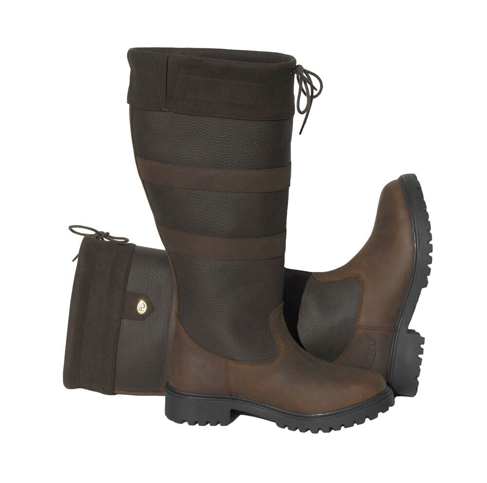 Picture of Rhinegold Elite Brooklyn Long Yard Country Walking Boots Brown Std or Wide Calf