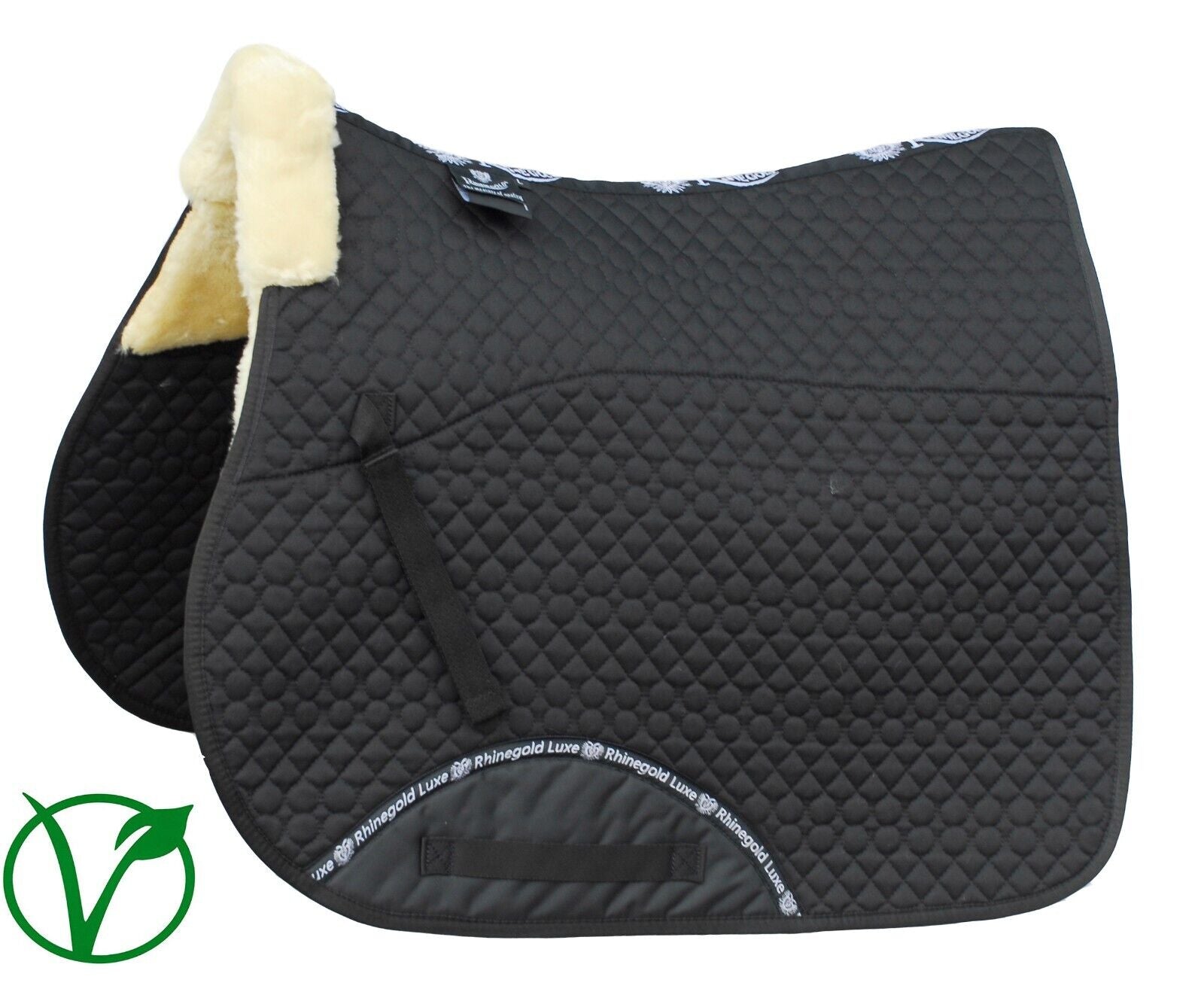 Picture of Rhinegold Luxe Horse Fur Saddlecloth | 5 Colour Options | Pony, Cob, Full