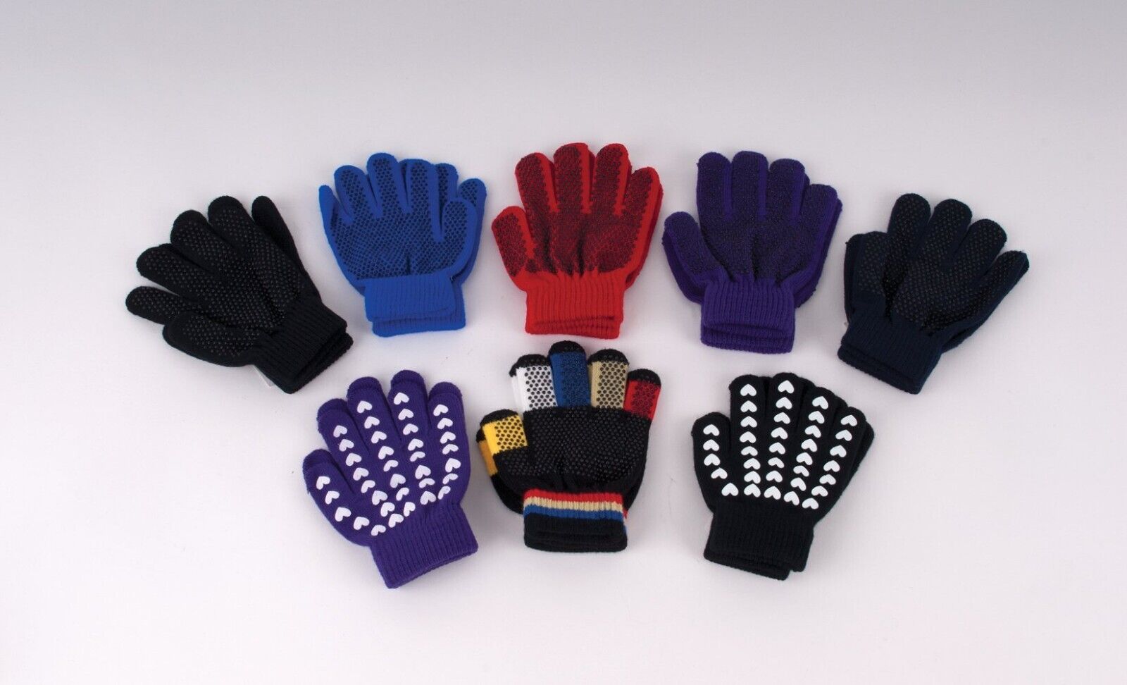Picture of Rhinegold Childrens Magic Gloves | Knitted Gloves With Pimple Grip Palm