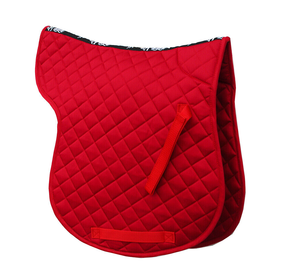 Picture of Rhinegold Cotton Quilted GP Saddle Numnah, in 11 colours, 3 Sizes