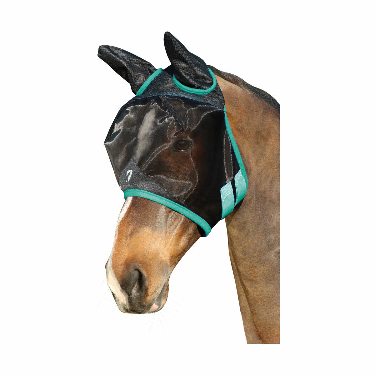 Picture of Fly Mask | Hy Equestrian Horse / Pony Mesh Full Fly Mask with Ears.