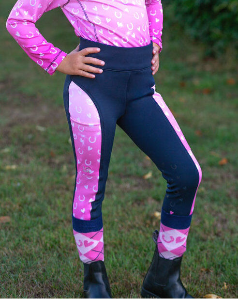 Picture of HY Pony Fantasy Riding Tights by Little Rider,  Stretchy, Silicone Knee, Pull-On
