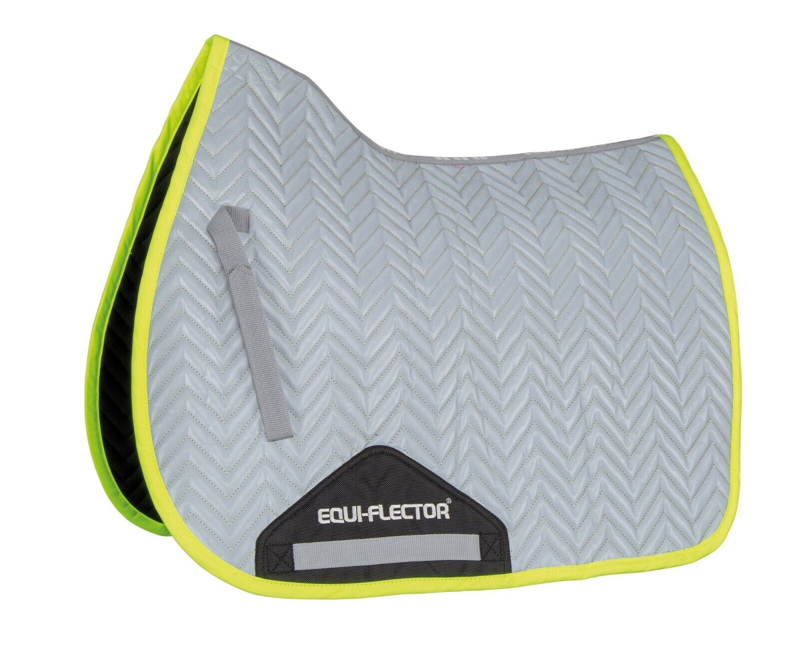 Picture of Shires Equi-Flector Horse/Pony Saddlepad Reflective Fabric |Yellow, Pink, Orange