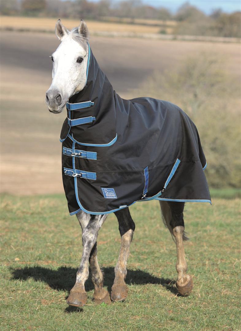 Picture of Shires Tempest 100g Combo Fixed Neck Summer Turnout Rug Medium Lightweight