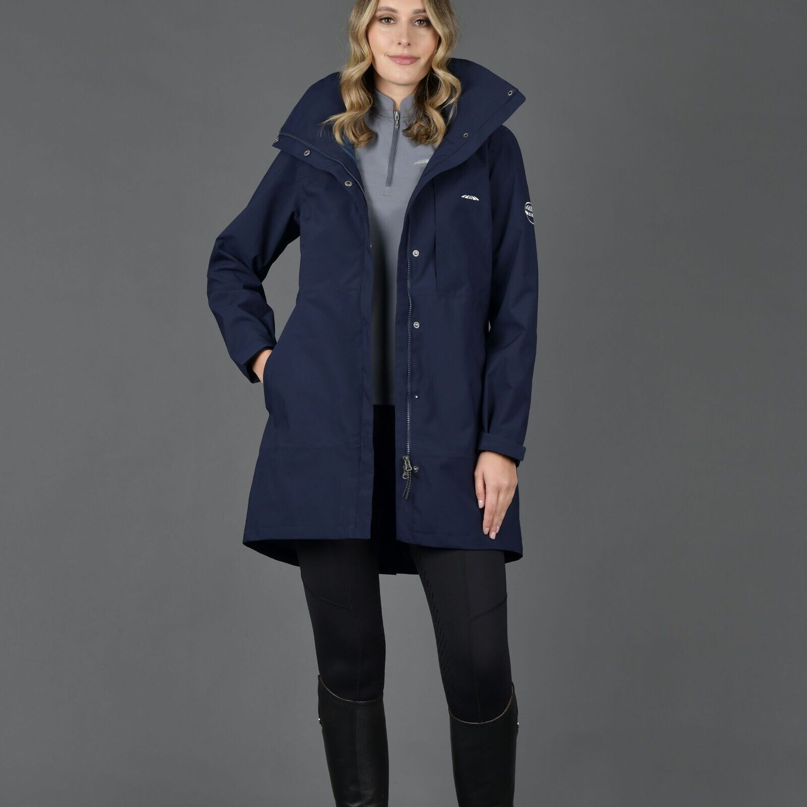Picture of Weatherbeeta Everly Waterproof Jacket, Ladies/Women, Breathable, Navy, XXS-XXL
