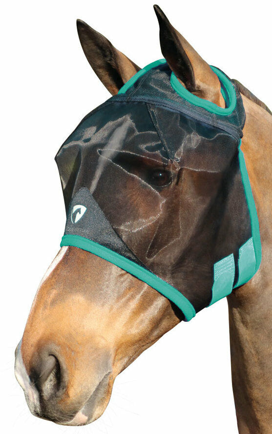 Picture of Fly Mask | Hy Equestrian Horse / Pony Mesh Full Fly Mask Without Ears.