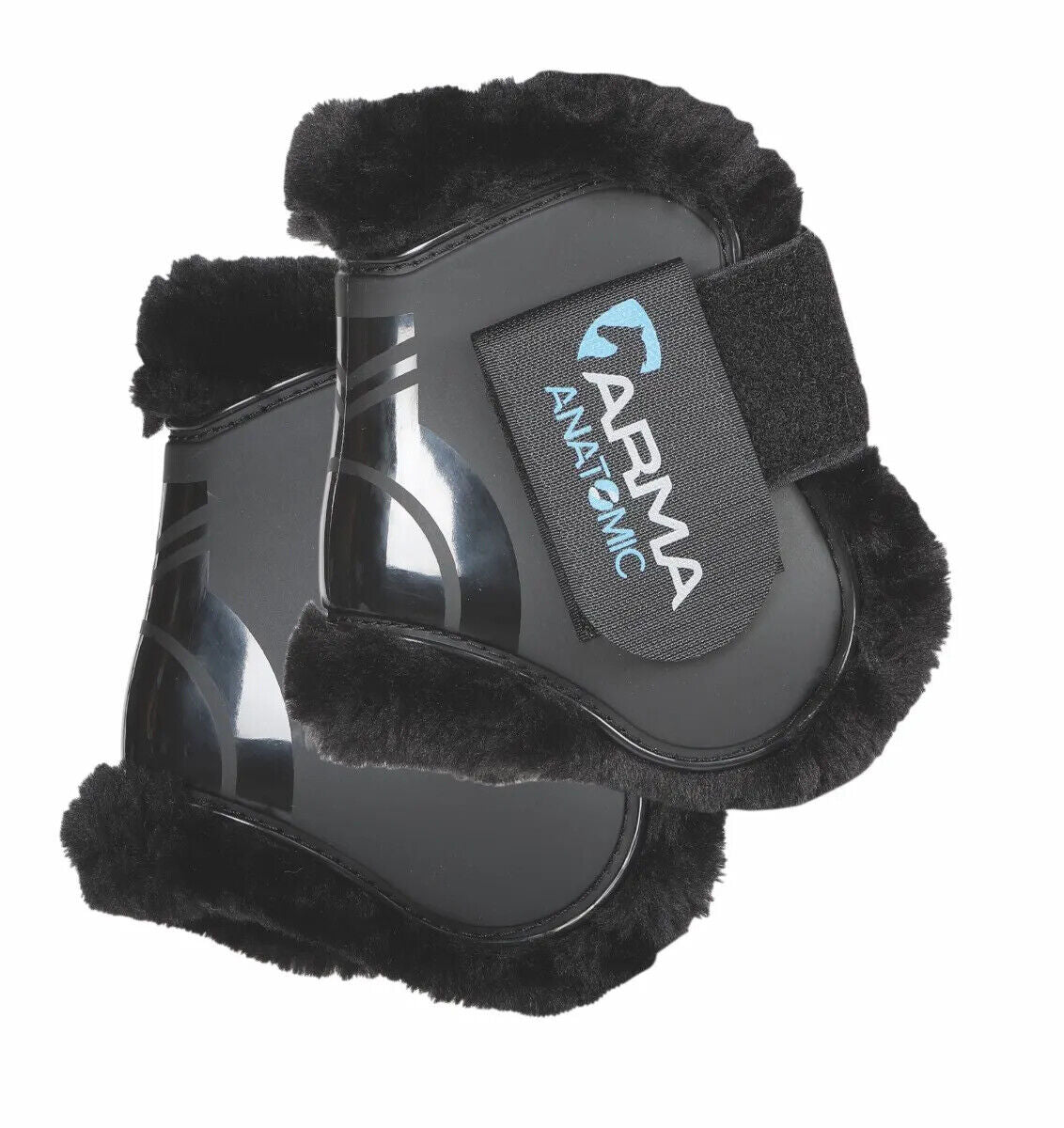 Picture of Shires ARMA SupaFleece Fetlock Boots | Black | Pony/Cob or Cob/Full