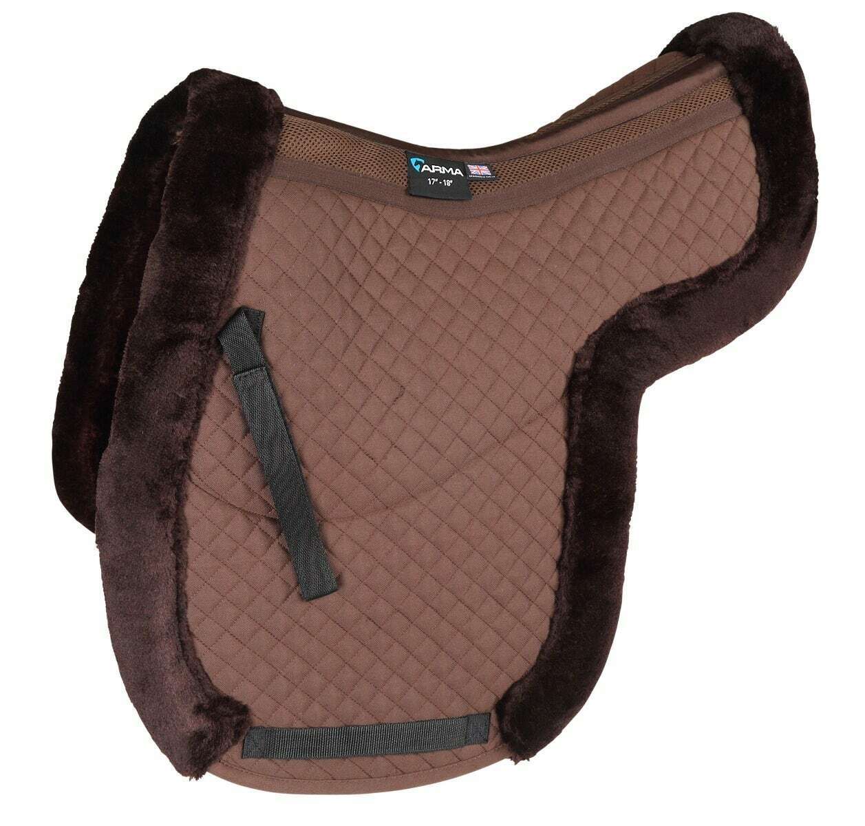 Picture of Shires Arma Fully Lined Numnah | 2 Sizes | Black, Brown | Air Motion | Ultra Dri