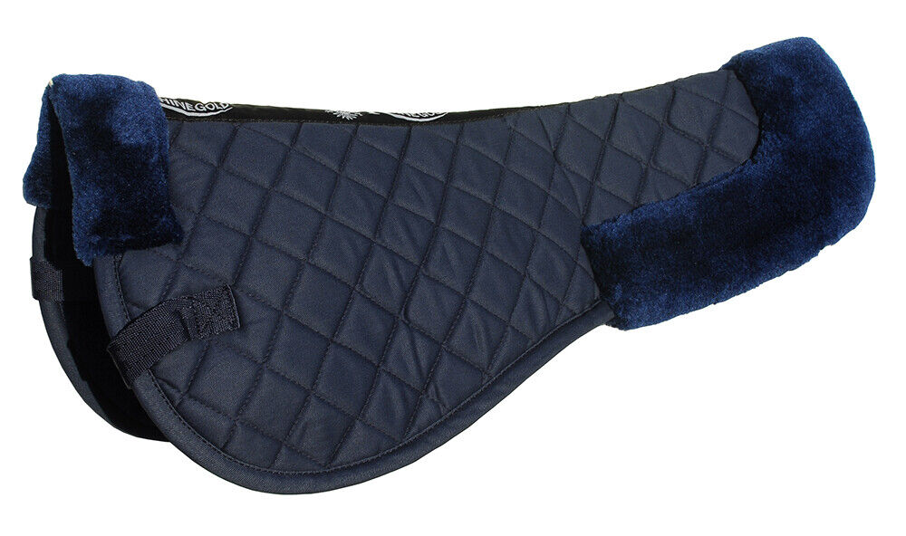 Picture of Rhinegold Comfort Half Saddle Pad Cotton Half Pad |  3 Sizes | 7 Colours