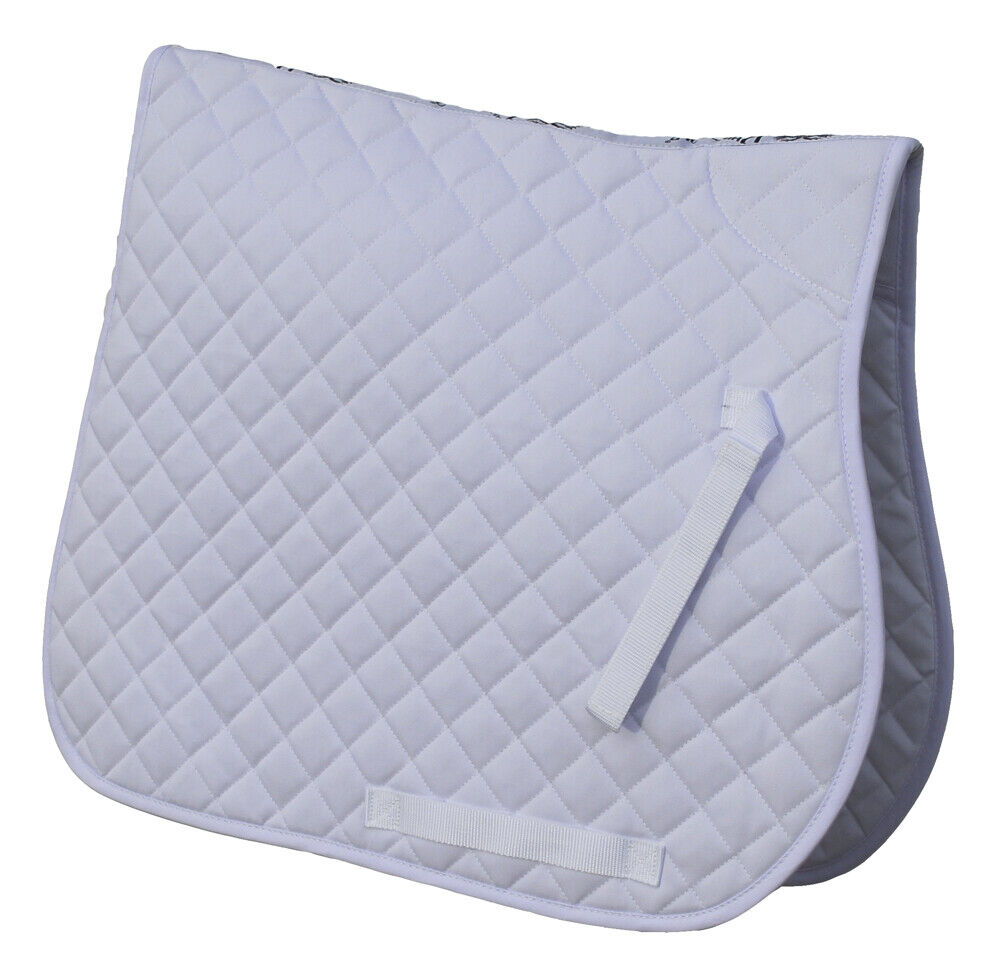 Picture of Rhinegold Cotton Quilted Saddle Cloth | Pony, Cob, Full | 11 Colours