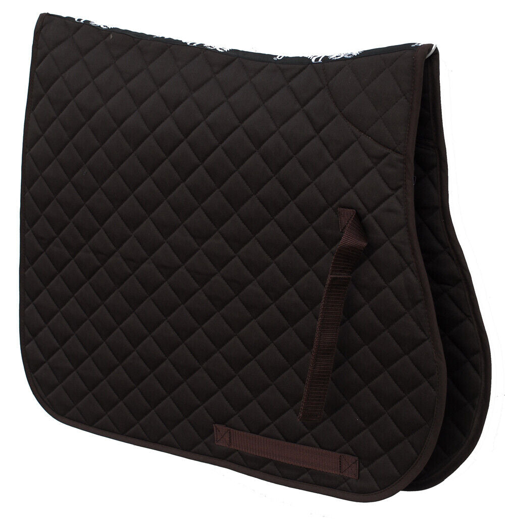Picture of Rhinegold Cotton Quilted Saddle Cloth | Pony, Cob, Full | 11 Colours