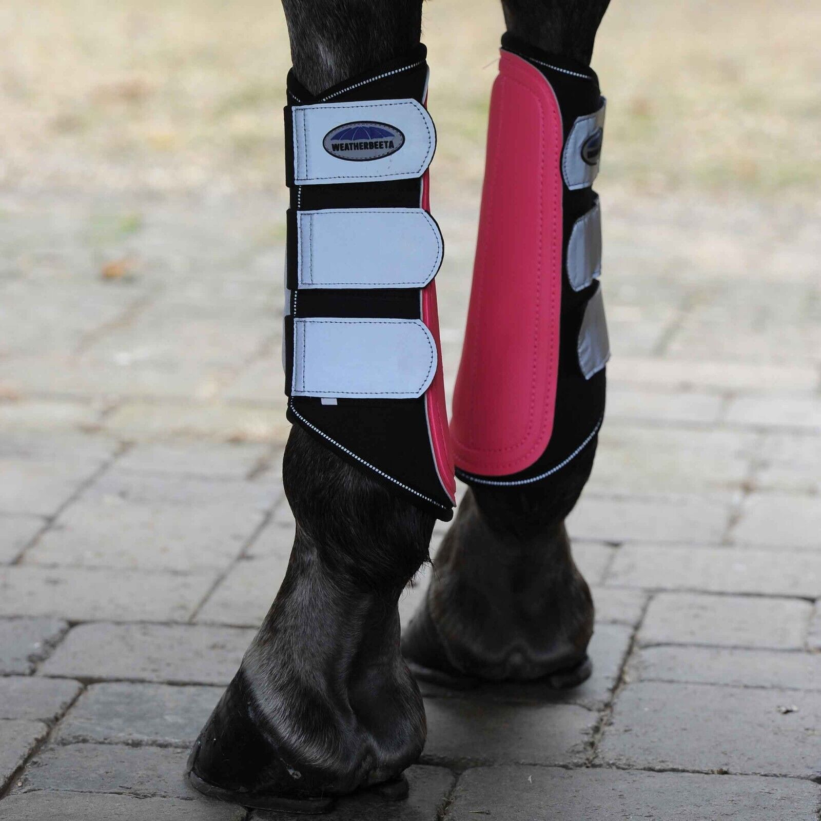 Picture of Weatherbeeta Reflective Single Lock Horse Brushing Boots, 2 Colours