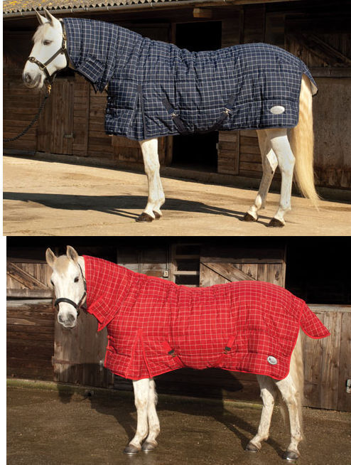 Picture of 300g Stable Rug Rhinegold Dakota Heavyweight 300g  Full Neck Combo | Navy or Red