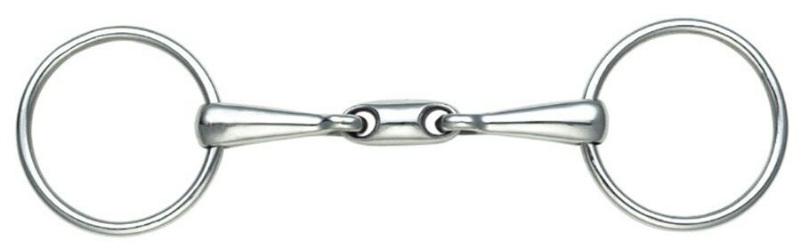 Picture of Shires Training Snaffle Bit With Lozenge  | Stainless Steel | 4 Sizes |Horse Bit