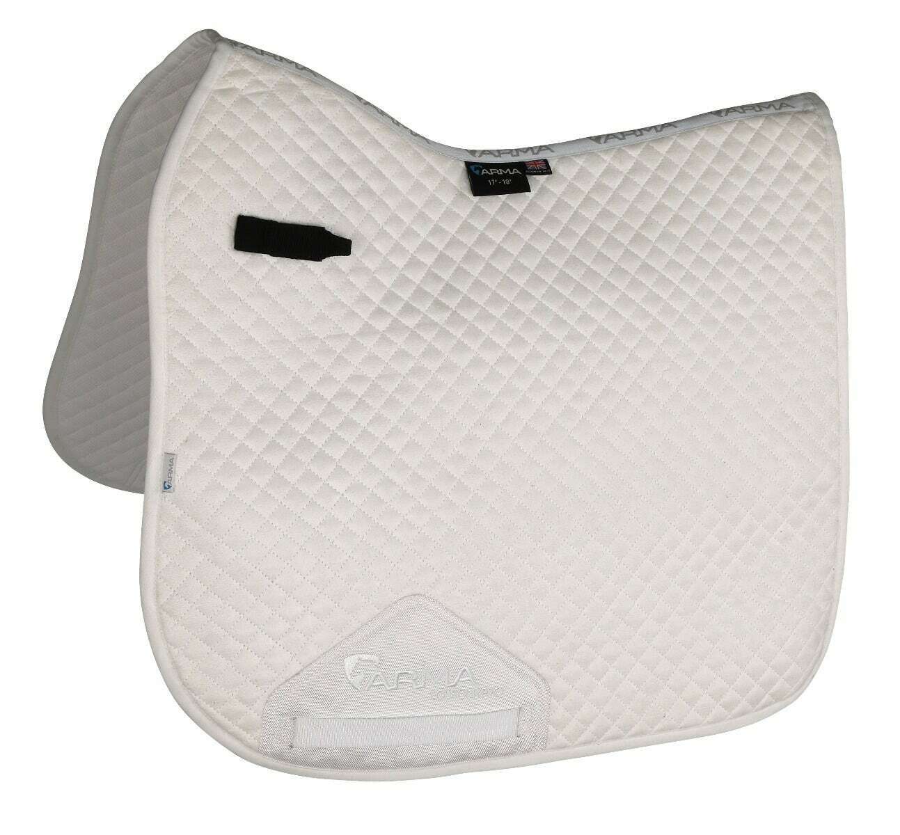 Picture of Shires Arma Suede Dressage Saddlecloth | 17/18" | 8 Colours | Ultra Dri Zone