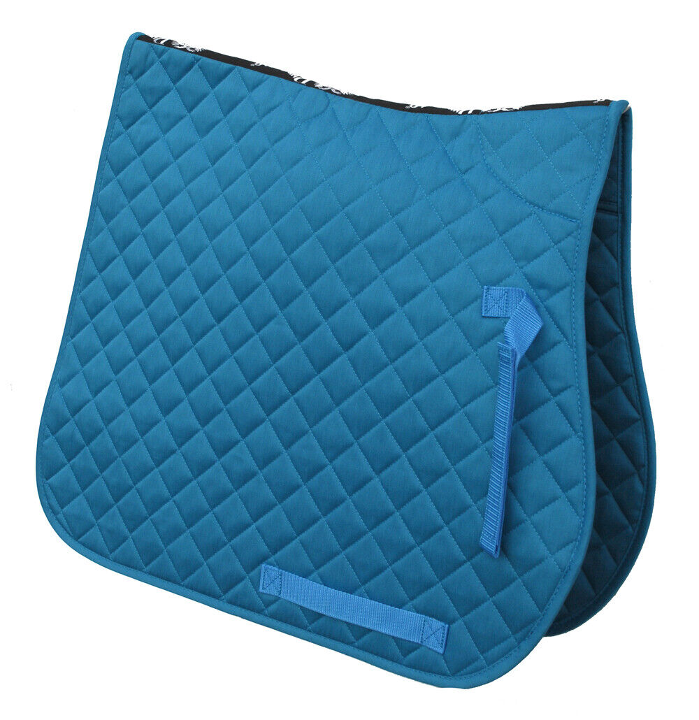 Picture of Rhinegold Cotton Quilted Saddle Cloth | Pony, Cob, Full | 11 Colours