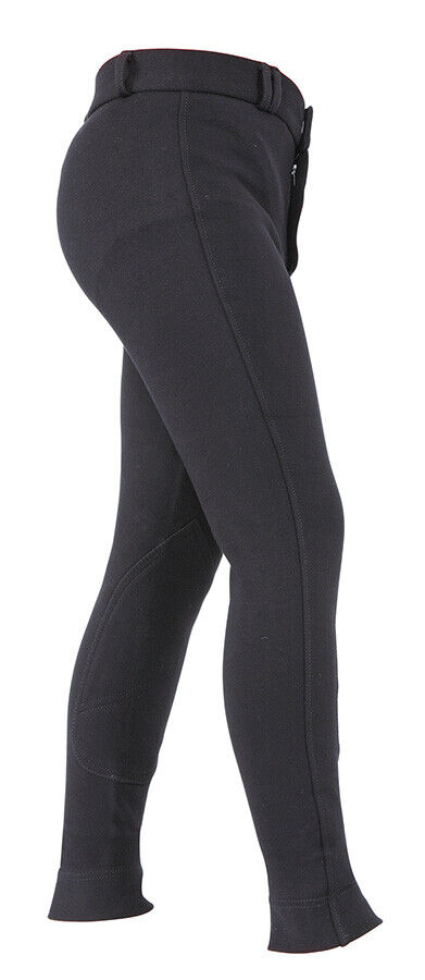 Picture of Shires Wessex Boys Horse Riding Jodhpurs | Boys/Child, Age 9-14yrs, Black/Beige