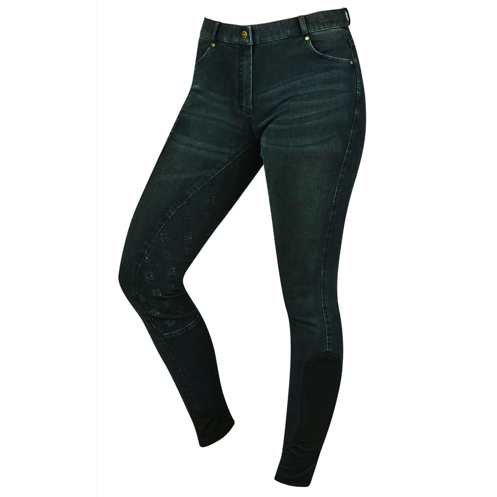 Picture of DUBLIN BREECHES SHONA FULL GRIP SILICONE PRINT DENIM, Womens, 2 Colours, 26"-38"