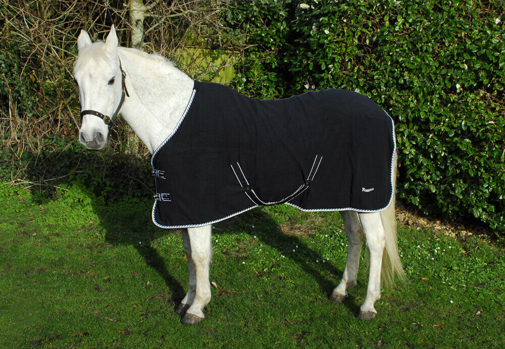 Picture of Rhinegold Elite Fleece Show Cooler Fleece Horse Rug | 3 Colours | Std Neck