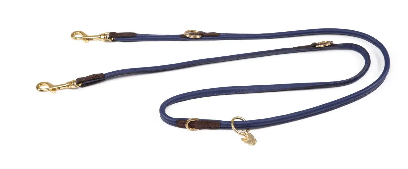 Picture of Shires Digby & Fox Rolled Leather Dog Training Lead | Double Ended | 9 Colours
