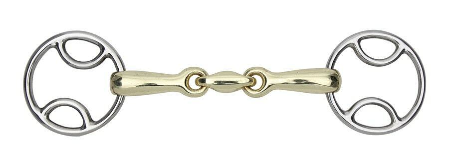 Picture of Shires Bevel Snaffle Bit With Lozenge | Horse Bit   | Brass Alloy | 3 Sizes